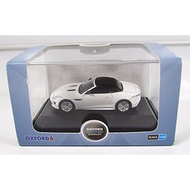 oxford jaguar F type polaris white car 1.76 scale diecast model