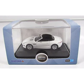oxford jaguar F type polaris white car 1.76 scale diecast model