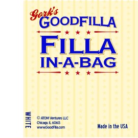 Wood & Grain Filler Powder - Innovative Formula - Filla-in-A-Bag - White -12 lb - by Goodfilla | Repairs, Finishes & Patches | Paintable, Stainable, Sandable & Quick Drying | Zero Waste