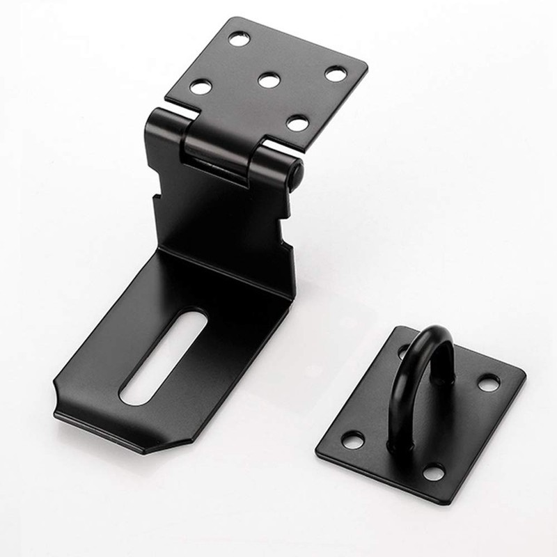 90 Degree Stainless Steel Right Angle Padlock Hasp Locking Latch
