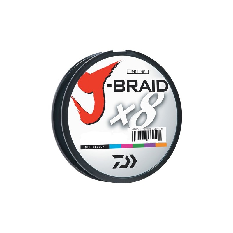 Daiwa J-BRAID Multi-Color 80lb Filler Spool
