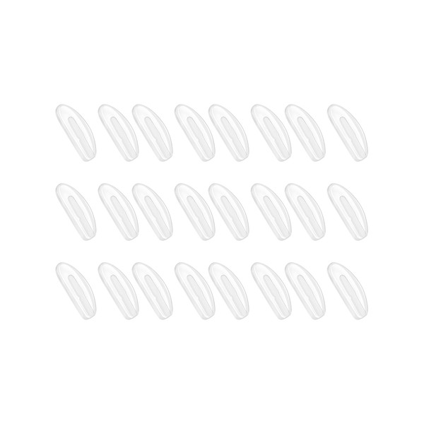 DROGO Eyeglass Nose Pads, Clear Rectangle Replacement Nose Pieces, Anti-Slip