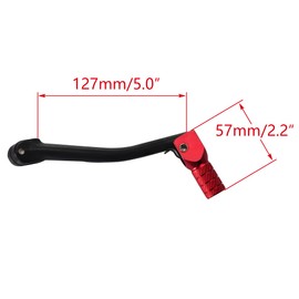 WOOSTAR Folding Gear Shifter Lever Replacement for 50cc 70cc 90cc 110cc 125cc Dirt Pit Bike Black