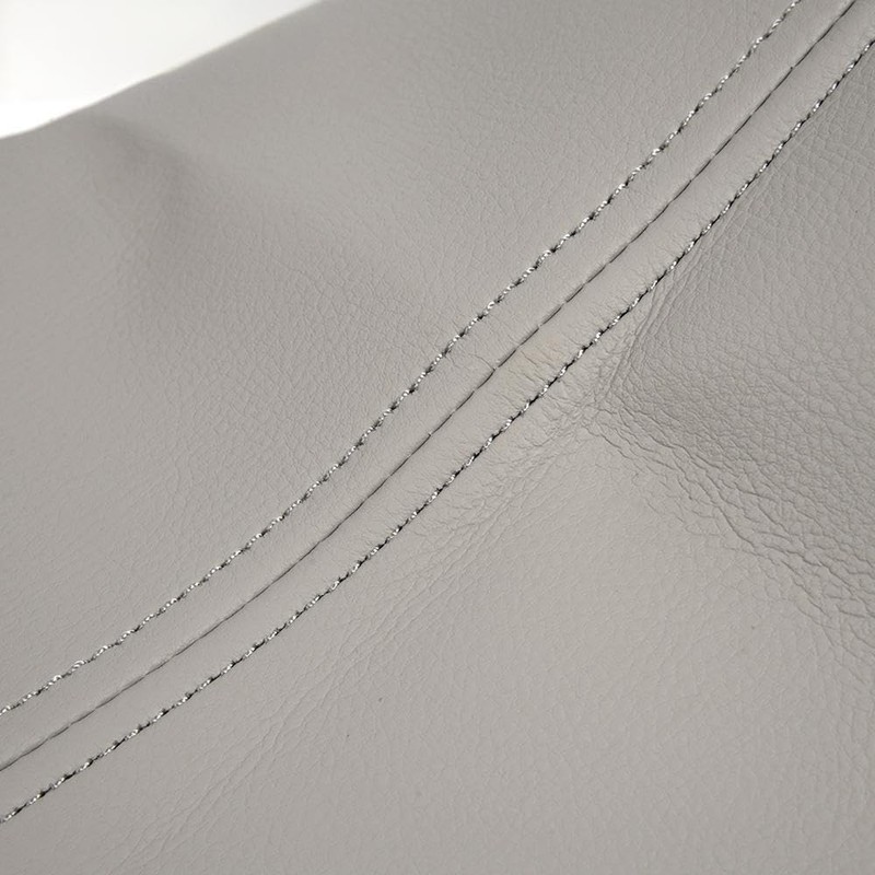 DOTCOM Gray Leather Center Console Lid Armrest Cover Fit 2009