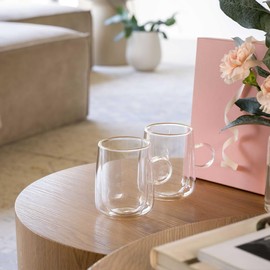 Villeroy & Boch – Artesano Hot & Cold Beverages Latte Macchiato Glass, Set of 2 Glasses, Double-Walled Glasses for Cold and Hot Beverages, 11.75 oz, Borosilicate Glass, Dishwasher-Safe, Microwave-Safe