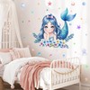 ANHUIB Mermaid Wall Sticker Decoration