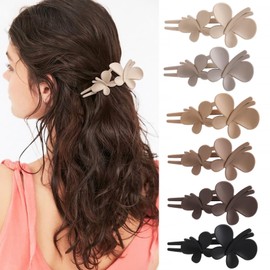 6 Packs Pack Hair Clips, Butterfly Hair Claw Clips, French Design Barrettes