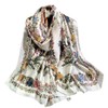 Acotavie Scarfs for Women Dressy Fashion Scarves Long Floral Pattern
