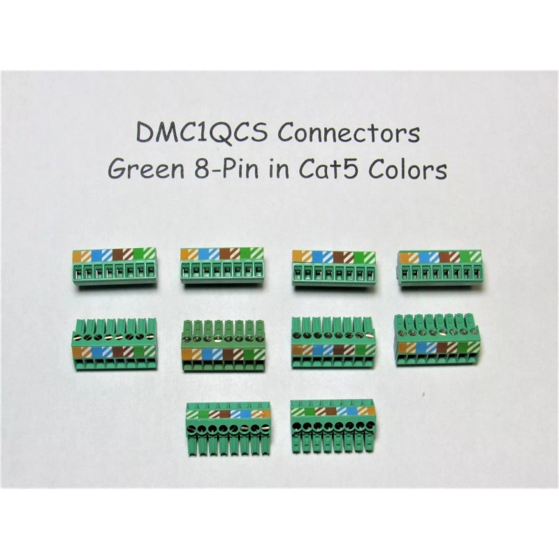 M&S Systems (10) DMC1QCS Quick Connectors Green for DMC1 Intercom