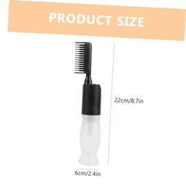 Mikinona Hair Coloring Oiling Bottles with Comb Applicator Durable Dye Squeeze Bottle for Even Application for Hair Dyeing and Coloring