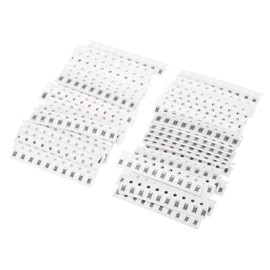 PATIKIL 1206 Surface Mount Device Resistor Kit, 1Set/460Pcs 10R-1M Ohm 46 Values 5% Tolerance 1/4W Chip Resistors Assortment Kit for Electronic Product