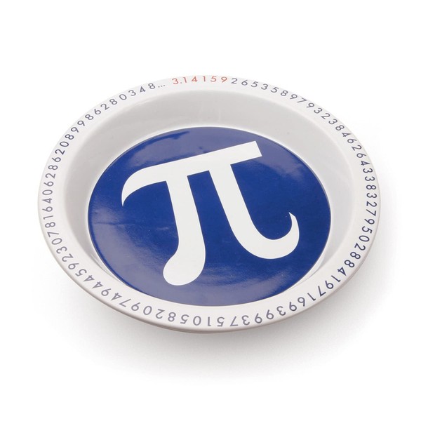 WIRELESS Pie Pan Pie Dish 9 Inch Pie Plate for Baking with Numerals of PI, Pi Plate 9"