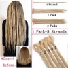 Synthetic Hair, Afro Braids, Dreadlocks Extensions, 5 Bundles, Like Real