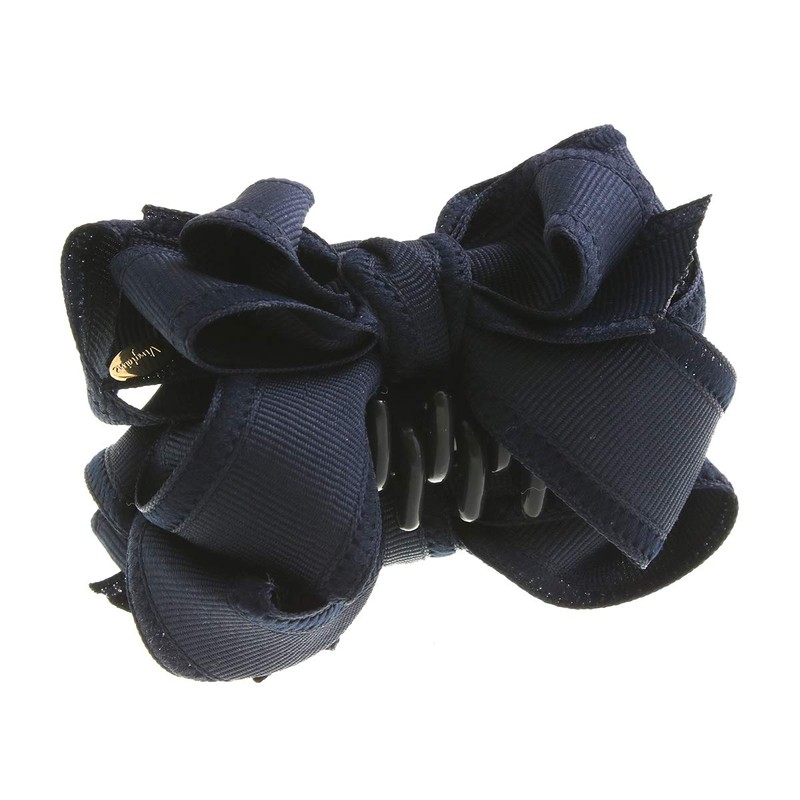 VingTAINE H7253-NY Basic Mini Ribbon Hair Clip Bow Hair Clip