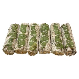 Wholesale Smudge Sticks, White Sage and Peppermint 4", Pack of 6