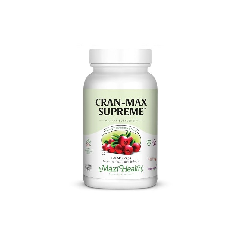 Maxi Health CranMax Supreme Urinary Tract and Immune Boost Capsules,