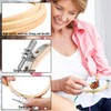 wonkeken 6 Pcs 6 Sizes Round Bamboo Embroidery Hoop Circle