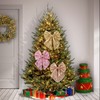 New Christmas Ribbon Party Decoration Tree Sequin Ornament Free Size/Option NO.4 5ea