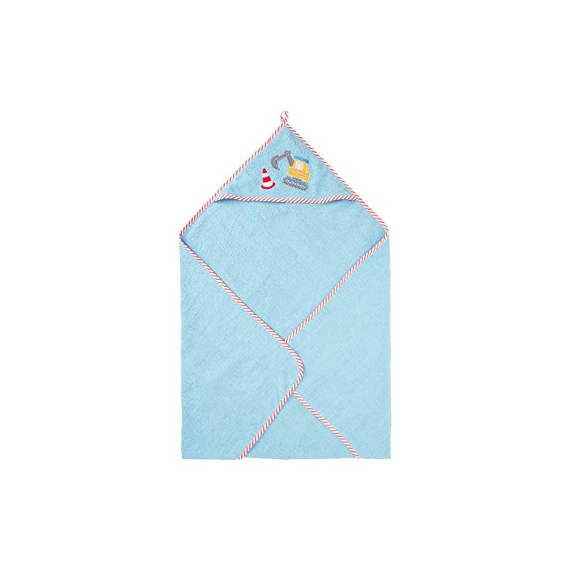 Playshoes Baby - Jungen Kapuzentuch Baustelle 340047, 17 - Bleu,