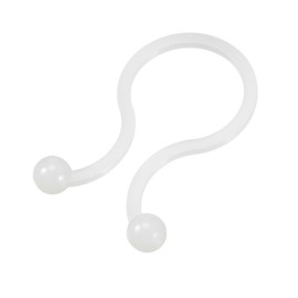 uxcell 500pcs Twist Lock Cable Wire Ties Nylon U Shape Save Place 24mm Dia White