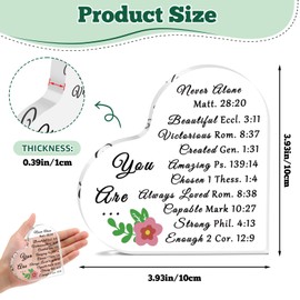 Christian Gift for Daughter Goddaughter Birthday Religious Acrylic Plaque Inspirational Christian Gifts for Mum Sister Coworker Friends Encouragement Decorative Signs Plaques Easter Faith Baptism Gift