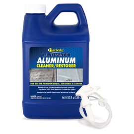 STAR BRITE 87764 Ultimate Aluminum Cleaner & Restorer - Safely Clean Pontoon Boats, Jon Boats & Canoes, 64 oz.