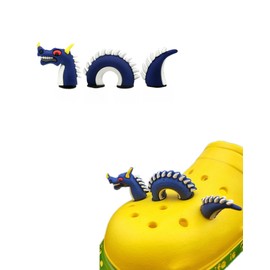 Dragon Shoes Charm Decoration - Add Some Fire to Your Shoes! Blue, Plastic, Plastic