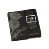 Just Slate JS/C/S4/T Coasters, Thistle, Set of 4, Black