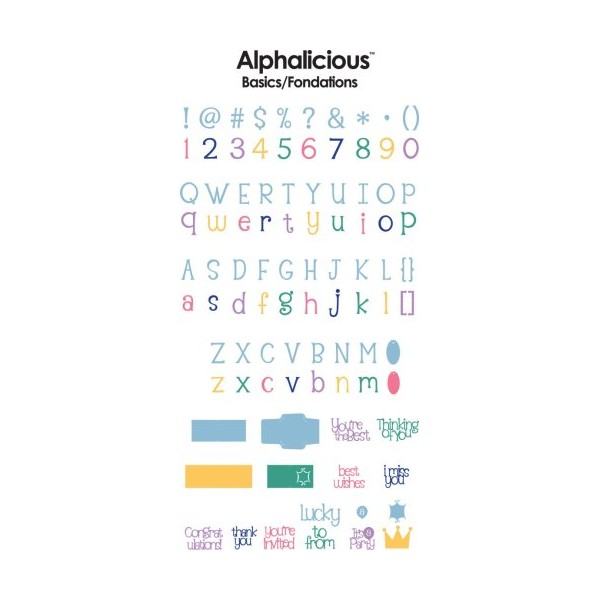 Cricut 29-0287 Alphalicious Font Cartridge