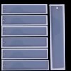 8 Pack Bookmark Resin Mold Set Rectangle Silicone Bookmark Mold