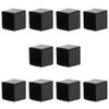 20mm Black Plastic Covers, Square End Caps for Tube Chairs