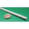 Delrin Acetal Threaded Rods RH, White, 1/4"-20 x 4 Foot