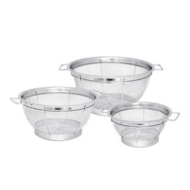 3-piece set of strainers, strainer, stainless steel bellacuisine / 채반3종 세트 채망 소쿠리 스테인리스 스틸 bellacuisine