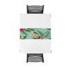 Greeeen Cotton Linen Table Runner, Tropical Kitchen Table Runners for