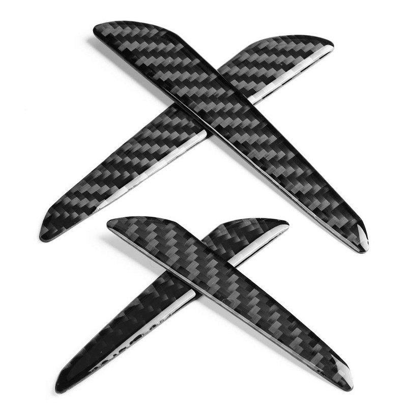 Bumper Protector Strip-4Pcs Door Edge Guard Carbon Fiber Bumper Door