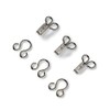 Prym 2 Eyes Hooks and Brass, Pack of 12, Silver