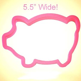 Marranitos Pig Cookie Cutter 5.5 Inch – Made in the USA – Durable Plastic Pig Cookie Mold