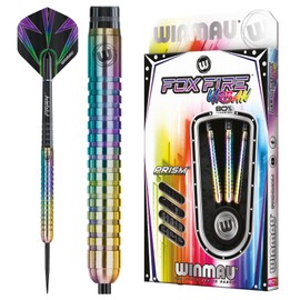 WINMAU Foxfire Urban 24 Gram Professional Tungsten Darts Set with Flights and Stems (Shafts)