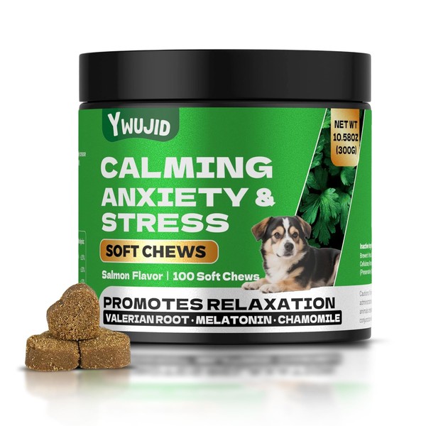 YWUJID Calming Chews for Dogs - Natural Soothing Treats for