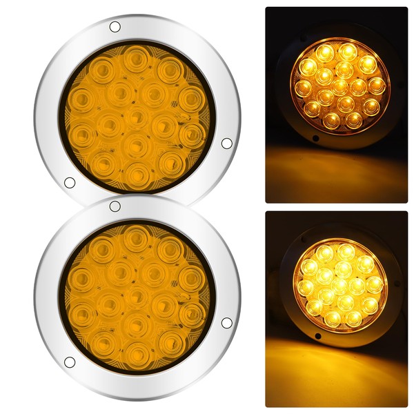Xuzimaoyi Trailer Light Kit, LED Trailer Light Kit Yellow 5.7"