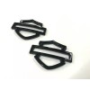 Custom METAL Harley CVO Tank Emblems ALL Black (set of