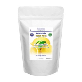 GramZero Lemonade Drink Mix, 10/2 QT Yield (makes 80 - 8 oz servings), Stevia Sweetened, SUGAR FREE