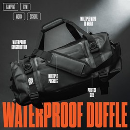Waterproof Duffle for Outdoor Adventures - Large Travel Duffle for Camping- Durable & Stylish Bags for Travel, Sports, Gym - Versatile Camping Bag - Duffel Bag by GBY