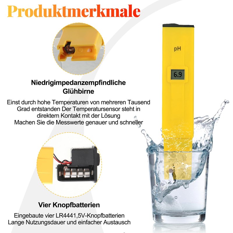 PH Meter - PH Meter with LCD Display High Precision