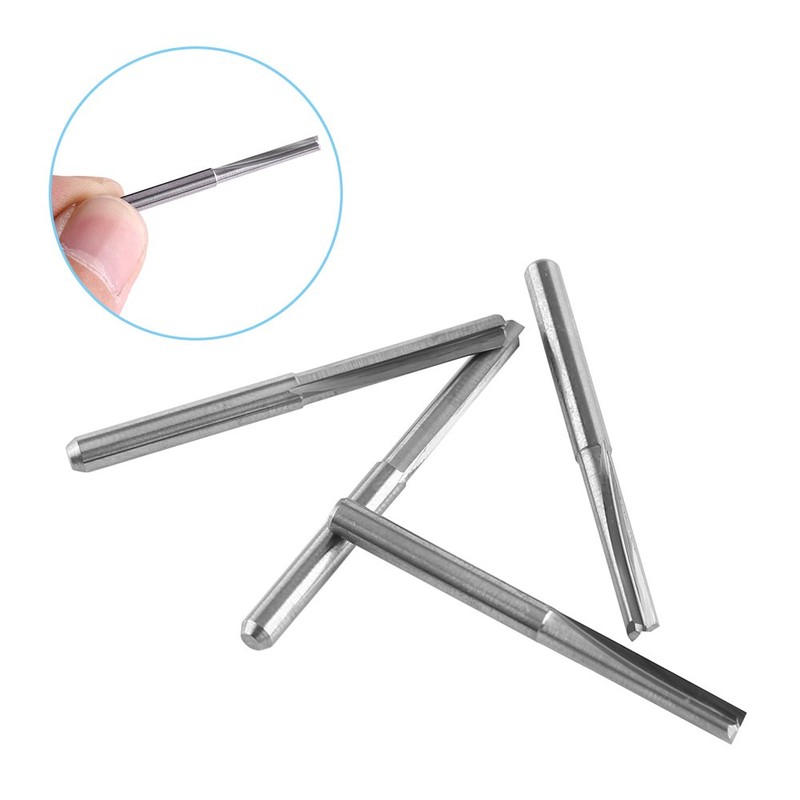 10pcs 3.175mm carburo de tungsteno Fresa CNC Fresa de corte