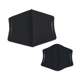 MA-29W M Black [Set of 2] IKplus Skin Warming Mask, Safe Made in Japan, Unisex, Ultra Lightweight, Can Be Worn With Nonwoven Mask, Non-woven Inner Mask, Washable, 3D Dimensional, Antibacterial,