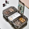 2 in 1 Portable Pill Organizer Pill Cutter Dustproof and