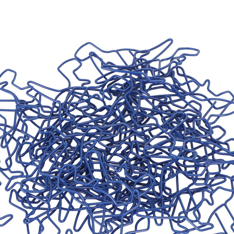 50pcs Paper Clips Strong Clamping Power Electroplating Process Colorfast Paperclips