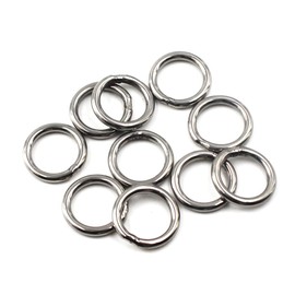 3X40mm 304 Grade Stainless Steel Strapping Welded Round O Rings for Yoga Rings,Dog Chains and Fitness Rings(20PCS)