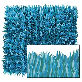 Beistle Wave Tissue Mats (2 Pack), 15" x 30", Light Blue/Blue